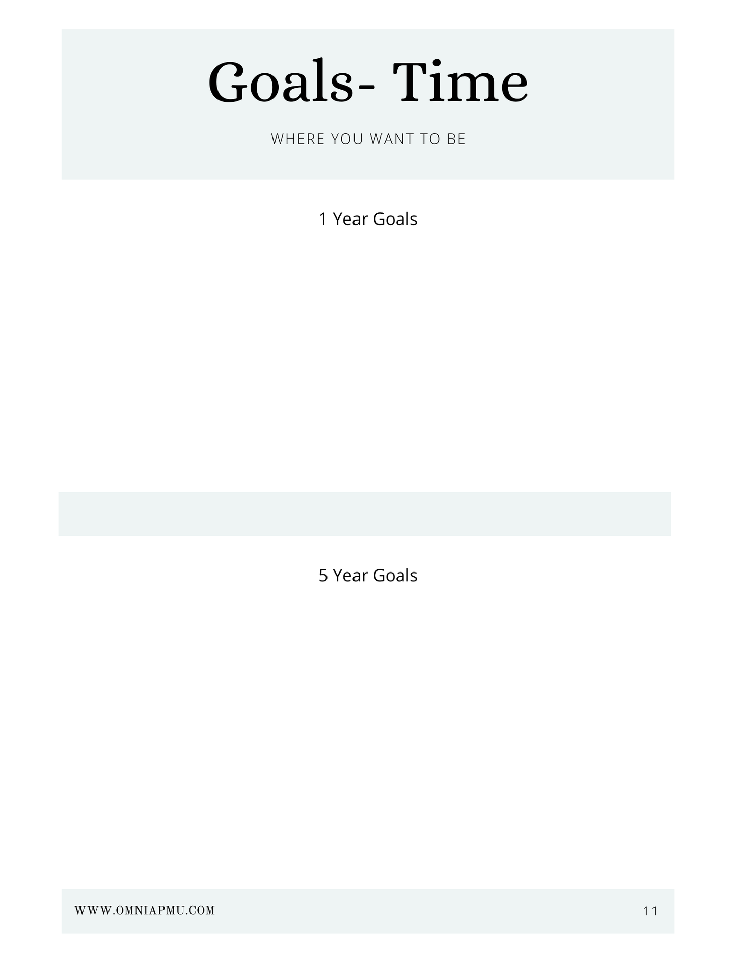 Goal Setting Workbook PDF