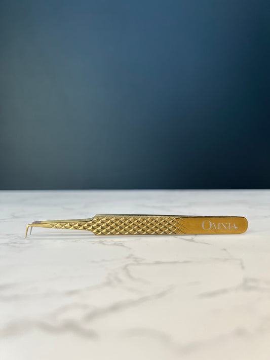 Omnia Skinny Volume Tweezer w/ Fiber Grip